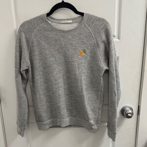 Marine Layer Size Small Gray Sweatshirt with Carrot Embroidery